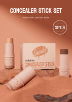 Hellokiss Multi-Purpose Contour Stick 3-Piece Set Dimensional Finish Highlighting & Highlighting Blush Stick - details 0