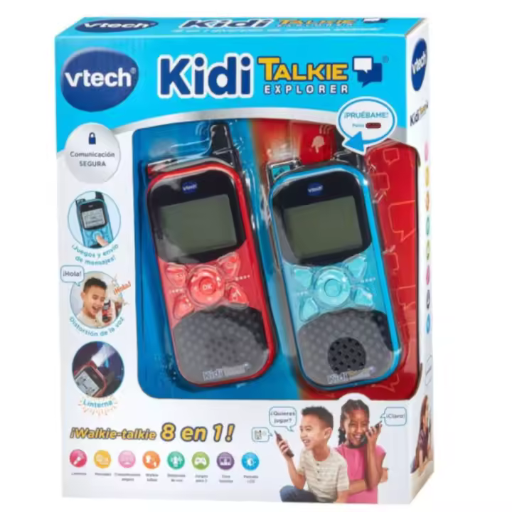 Kidi Walkie Talkie Explorer Azul/Rojo Vtech - 1