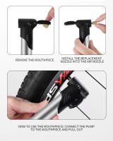 Inflador De Bicicleta Portátil Para Montaña Y Carretera Mini Inflador Para Baloncesto Y Fútbol Equipamiento Inflable Accesorios - details 10