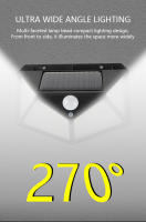 Lámpara De Pared Solar 100LED Impermeable Con Sensor De Movimiento Para Jardín Decorativa Iluminación De Calle Exterior - details 4