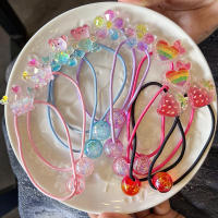 2PCS Hermosas Horquillas De Corona Coloridas Para Niñas Accesorios De Pelo Elásticos Para Niños Headwear De Bebé - details 6