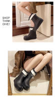Botas De Lluvia Para Mujer Antideslizantes Impermeables Con Banda Elástica Para Senderismo Al Aire Libre Y Camping En Días De Lluvia - details 22