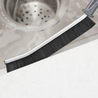 Cepillo De Limpieza Para Grietas Y Esquinas Limpiador De Ventanas Azulejos De Cocina Y Baño Cepillo De Escobilla Para Angulos Muertos Negro - details 12