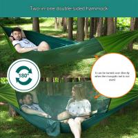 Hammock Doble Al Aire Libre Con Protección Contra Mosquitos Sombrilla Desplazable Silla De Arbol Para Camping Resistente Al Desbarrancamiento - details 0