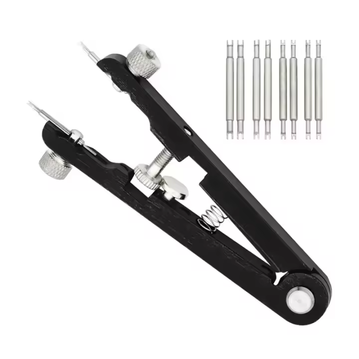 Kit De Herramientas Para Reparación De Relojes Con Pinza De Barra De Resorte Y Tweezers Para Eliminación Y Reparación De Correas De Pulsera - 1