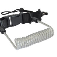 Línea De Seguridad Espiral Para Cámara Y Linterna Marea Inútil Para Natación Snorkel Surf Kayak Accesorio Deportivo Unisex - details 3
