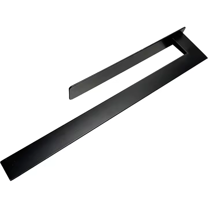 Negro mate, Toalla de baño montado en la pared, soporte para papel de cocina - 1