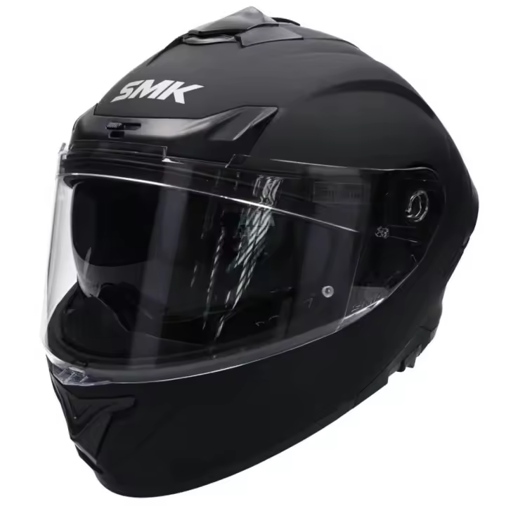 Casco de Moto Integral SMK Typhoon Solid Negro Mate - 1