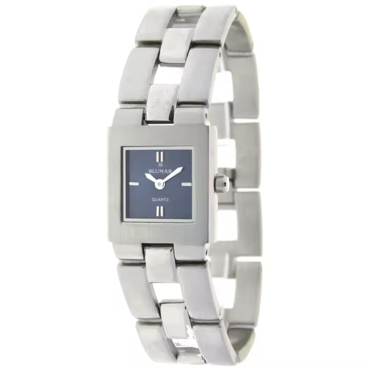 Blumar Bl-09321  Reloj Para Para Mujer Color Plateado - 1