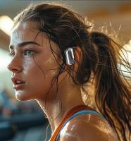 TEISCHE Auriculares Deportivos de Bluetooth V5.4 Cascos Auriculares Inalámbricos de Conducción Ósea Batería 500 mAh de 50H - details 3