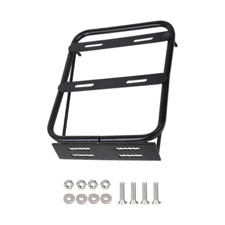 Soporte De Equipaje Trasero Para Motocicleta Robusto Desmontable Con Tornillos Base Cuadro De Rueda Portabandeja Almacenamiento - 1