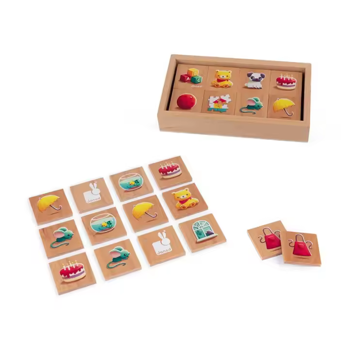 Janod Juego De Mesa De Memoria Memo 1ers Mots - 1