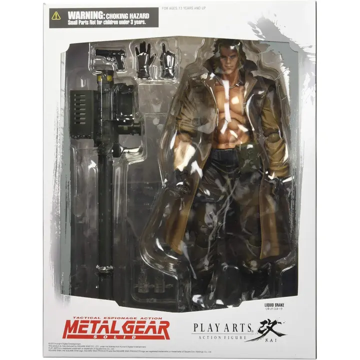 SQUARE ENIX - Figura Metal Gear Solid - Play Arts Kai - Figura de acción de serpiente líquida - Edición coleccionista - 1