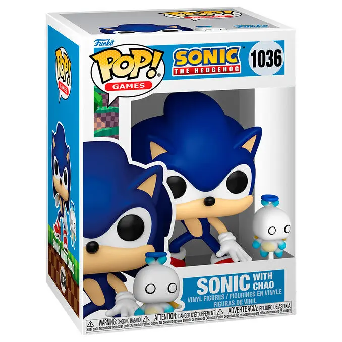 Figura Pop Sonic The Hedgehog Sonic With Chao-Figura de Vinilo Coleccionable - Idea de Regalo- Mercancia Oficial - Juguetes para Niños y Adultos - Movies Fans - Muñeco para Coleccionistas y Exposición - 1