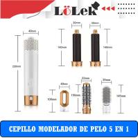 Cepillo Secador Profesional 5 en 1 Portátil | Ideal para Rizar, Alisar y Dar Volumen con Diseño Ligero y Potente LoLek - details 1