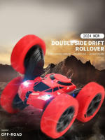 Coche De Control Remoto Sin Cables Con Doble Cara Y Luces Que Gira 360 Grados Coche De Acrobacia Remoto Para Niños - details 3