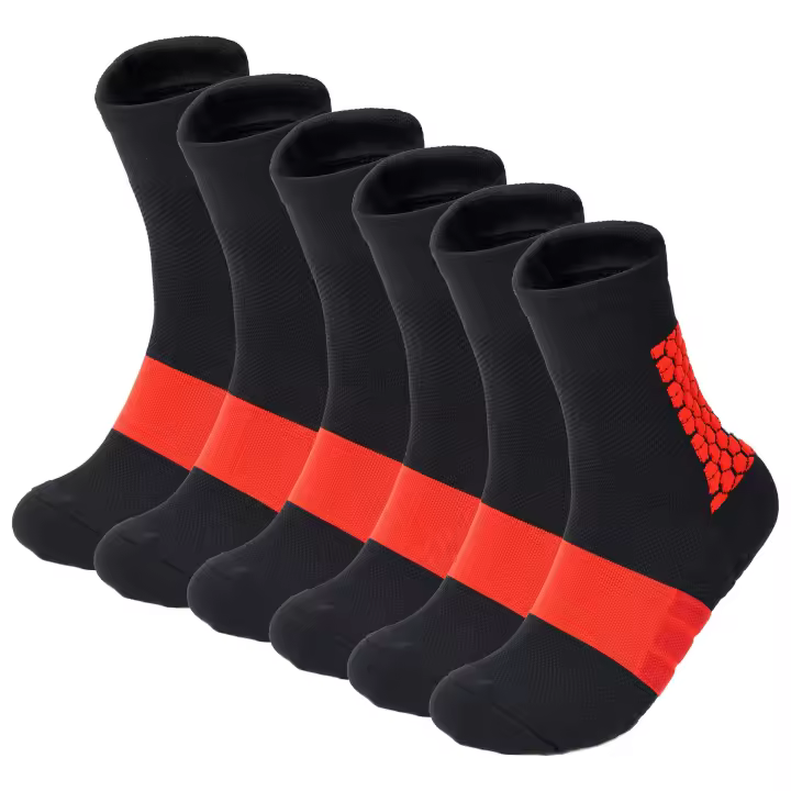 DEBEKOR PRO SPORT Pack 3 Calcetines Deportivos Hombre – Compresión, Sin Costuras, Antideslizantes, Transpirables - 1