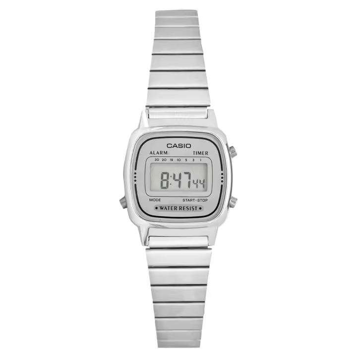 Reloj casio mujer LA670WEA-7DF cronografo multifuncional - acero inoxidable - water resist - 1
