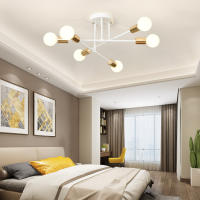 Lámpara Colgante Minimalista Nórdica LED Para Habitaciones Y Salones En Negro Y Oro Decoración De Iluminación Ajustable - details 4