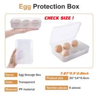 6 girds contenedor de huevos, caja de almacenamiento de huevos de plástico a prueba de golpes protección para camping picnic viaje cocina al aire libre - details 0