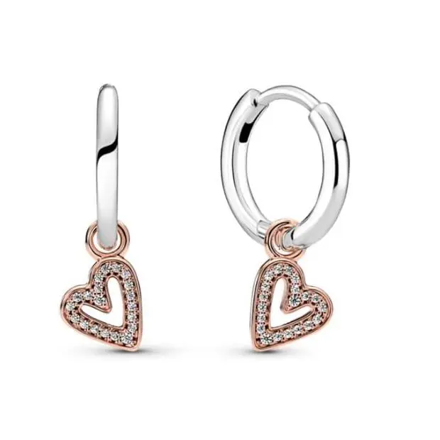 Pandora Colección Moments - Corazón Chapado en Gold Rose de 14 Quilates, Viene con El embalaje de Caja De Regno original. - 1