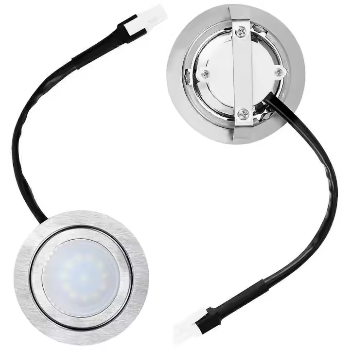 2 unids gama campana bombillas, campana de acero inoxidable LED luz reemplazo empotrado cocina sonó - 1