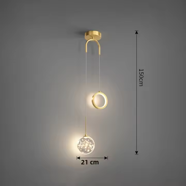 Lámpara Colgante Nórdica LED Para Iluminación Interior De Dormitorio Y Sala De Estar Decoración De Hogar Lámpara Colgante Para Mesa De Comedor - 1