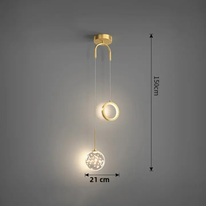 Lámpara Colgante Nórdica LED Para Iluminación Interior De Dormitorio Y Sala De Estar Decoración De Hogar Lámpara Colgante Para Mesa De Comedor - 1
