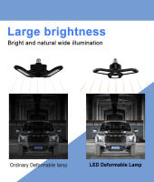 Bombilla LED E27 220V Para Garage Y Estudio Plegable Deformable 110V E26 40W 60W 80W Luz Fría/Cálida Blanco Para Iluminación De Casa Y Workshop - details 7