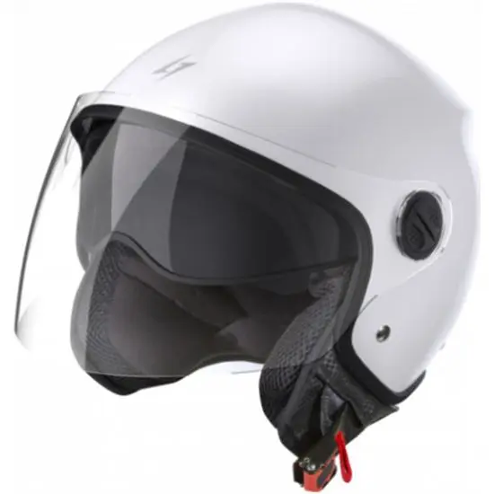 Prostormer Casco Jet Stormer Blanco con Gafas - Ideal para Desplazamientos en Ciudad - 1