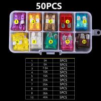 Fusibles De Coche De Tamaño Medio En Hoja Assortment 100/50Ps Con Caja Clip 2.5/3/5/7.5/10/15/20/25/30/35A Para Automóviles Y Camiones - details 6