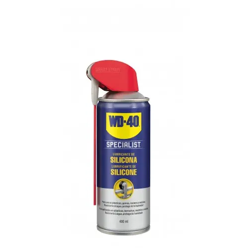 WD 40 WD40 Lubricante de Silicona Doble Acción 400ml - Resistente a la Fricción y Alta Presión - 1