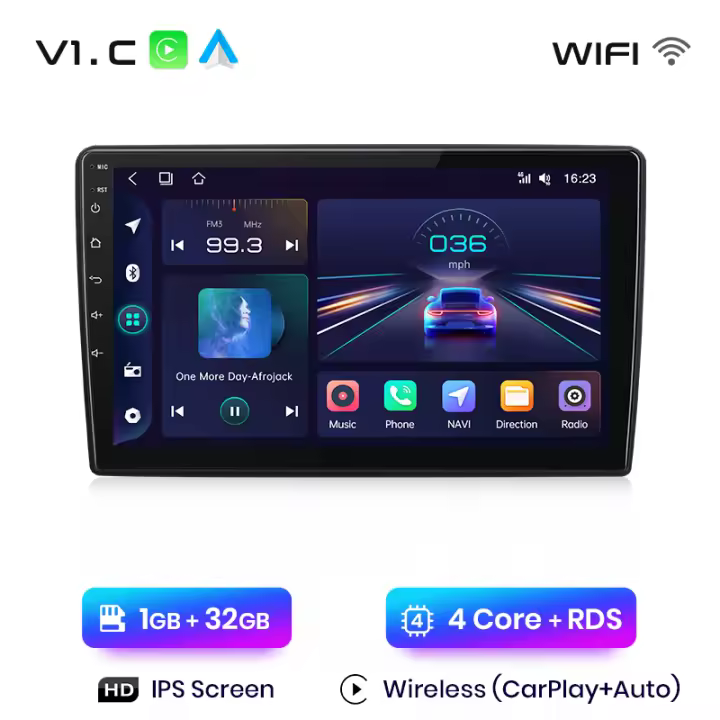 Junsun Tech Android 13 Radio para Peugeot 308 308S 2013 2014 2015 2016 2017 de Coche con Chip Qualcomm de 8 Núcleos CarPlay Inalámbrico Autorradio Estéreo Pantalla HD Multimedia - 1