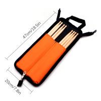 Bolsa Multifuncional Para Batería Y Accesorios De Batería Portátil Impermeable Y Gruesa Para Palos De Batería Y Mallets Kit De Almacenamiento Para Músicos Y Amantes De La Percusión - details 1