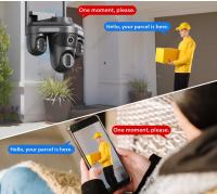 Cámara De Seguridad IP 12MP 6K HD Wifi Exterior Con Pantalla Tríplice Pantalla 360° PTZ CCTV Inalámbrico Smart IP1C360 Para Hogar - details 3