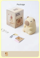 Lámpara De Noche De Silicona Capybara Lindo 7 Colores Con Dimmer Para Dormitorio De Niños Recargable Por USB Luz Decorativa Regalo Con Toque - details 9