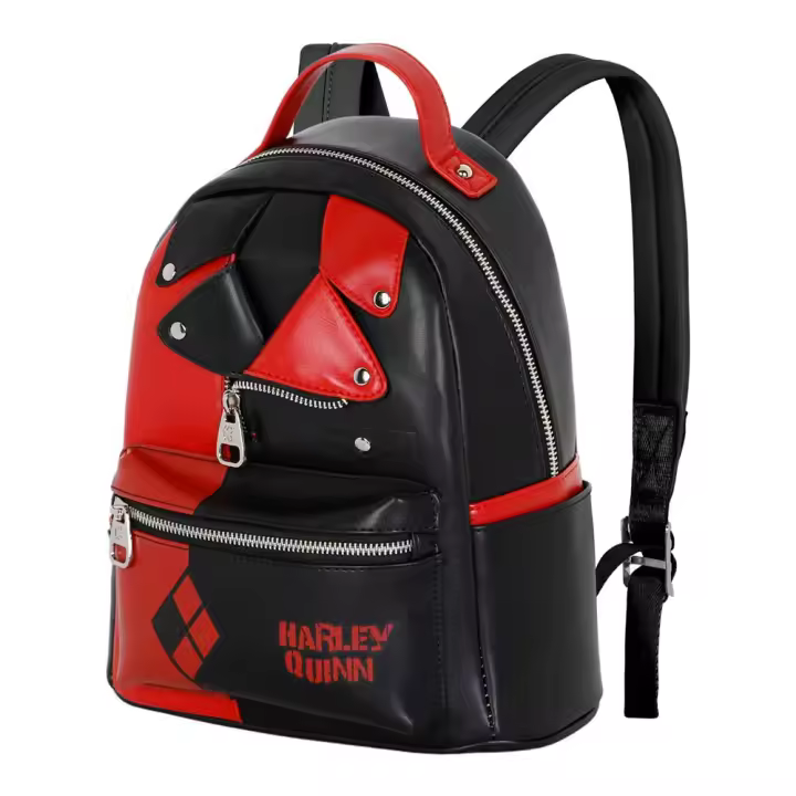 DC Comics Harley Quinn Jacket Mochila Heady, Negro - 1