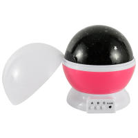Lámpara Nocturna Proyector De Cielo Estrellado Con Rotación Y Galaxia Para Bebé Decoración De Dormitorio Luz De Mesa Con Figuras De Luna Y Estrellas - details 9