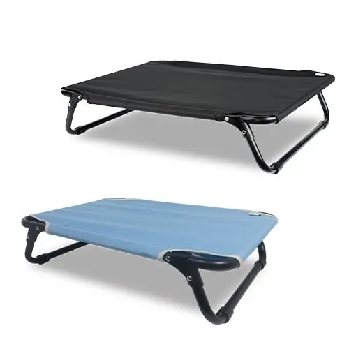 Cama Elevada para Perros Ibañez On Top, Funda Negra Mediana - 1