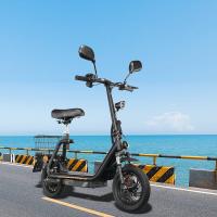 Scooter Eléctrico TWOFISH M5 PRO-E Certificado EEC con Asiento y Cesta Trasera, Motor de 500W, Batería de 48V 13Ah, Neumáticos de 12 pulgadas, Velocidad Máxima de 40 km/h, Autonomía de 30 km, Frenos de Disco Duales, Amortiguadores Delanteros y Traseros - details 4
