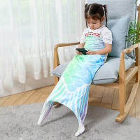 Manta De Sirena De Flannel Para Adultos Y Niños Manta Universal Para Dormir Manta De Cola De Sirena Bolsa De Sueño Propiedades De Fotografía - details 2