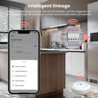 Detector De Fugas De Agua Smart Life Tuya Zigbee Sensor De Sobredemanda Para Cocina/Cuarto Sensor De Detención De Fugas Con Batería Incluida - details 2
