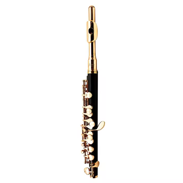 SLADE Flauta Piccolo De Cuerpo De Cupro-Níquel Tono C Con 16 Agujeros E Key Oro Y Plata Instrumento Musical De Viento Profesional - 1