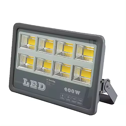 400W FLOODLIGHT LED FOCO PROYECTOR LED PARA EXTERIORILUMINACIÓN DECORACIÓN 3000K LUZ CARIDA IP66 GRIS - 1