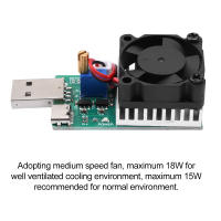 Prueba De Carga Electrónica Ajustable Con Ventilador Resistor De Carga DC 15W 18W 22.5W USB 3.7V-13V Tester De Capacidad De Descarga De Batería Voktta - details 6