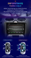 AWESAFE inalámbrico CarPlay Android Auto Radio para ford focus 2 Mk2 2004 2005 2006 2007 2008 2009 2010 2011 coche reproductor multimedia GPS 2 din autoradio volante controles RDS Bluetooth - details 14