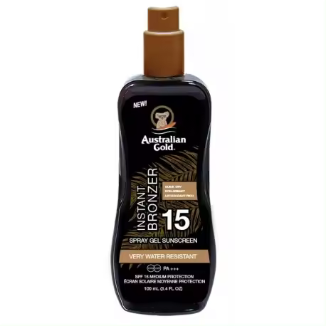 AUSTRALIAN GOLD WITH INSTANT BRONZER GEL SPF15 SPRAY 100 ML - 1