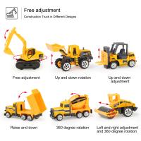 Set De 6 Juguetes De Coche Miniatura De Aleación Para Niños Modelo Clásico De Construcción Simulada Coche De Ingeniería Con Slide Juguetes Educativos Para Regalo - details 1