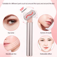 Dispositivo De Levantamiento Facial EMS Microcorriente Con Lámpara Roja Y Masajeador De Ojos Y Cuello Para Rejuvenecimiento De Piel Y Antiarrugas Recargable USB - details 4