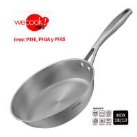 Juego de Sartenes de Acero Inoxidable 20 cm, 26 cm, 28 cm WECOOK | Inox 18/10 | full inducción, Gas,  electricidad, vitro-cerámica | Apto para hornos y Lavavajilla - details 3